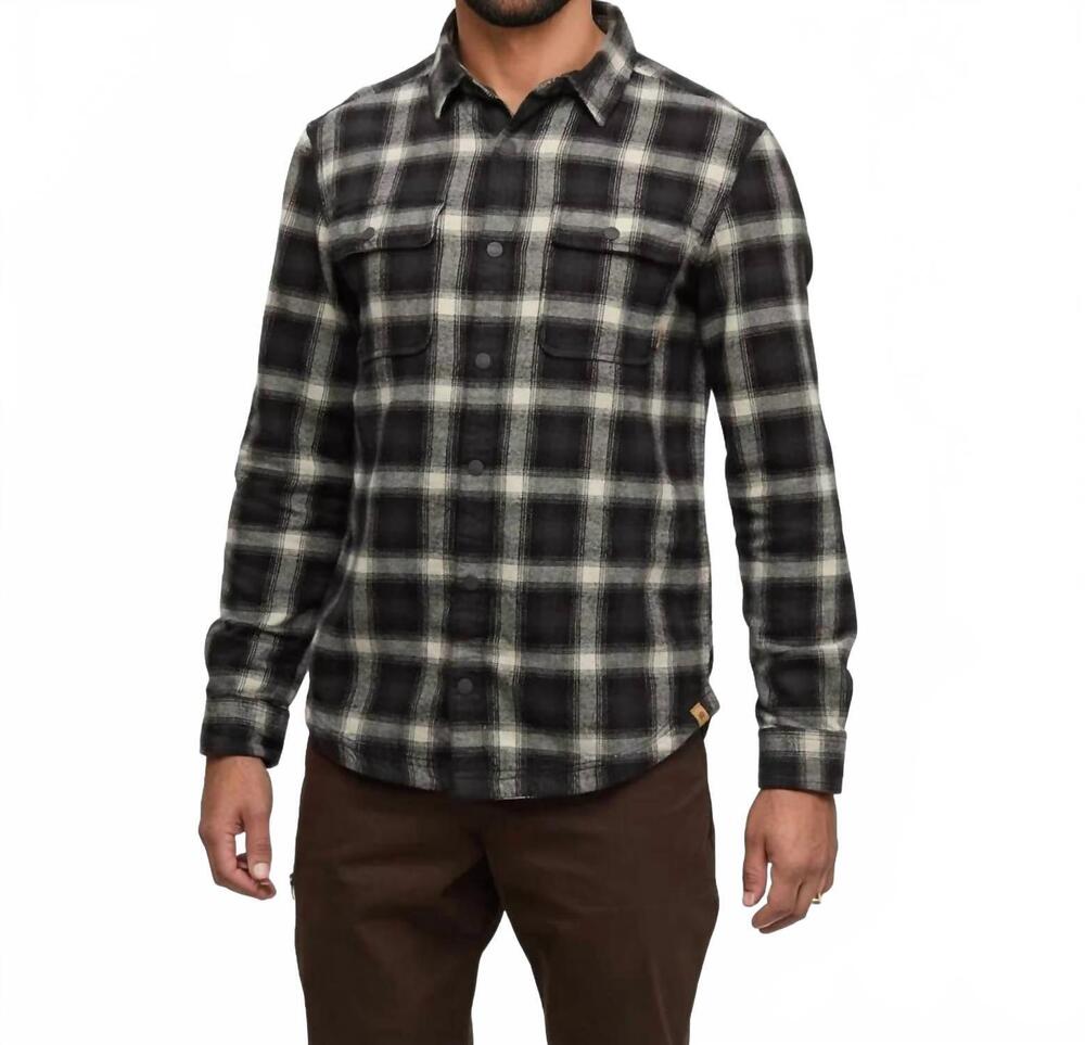 NEW TENTREE kapok flannel colville shirt in warm oak/dusk plaid